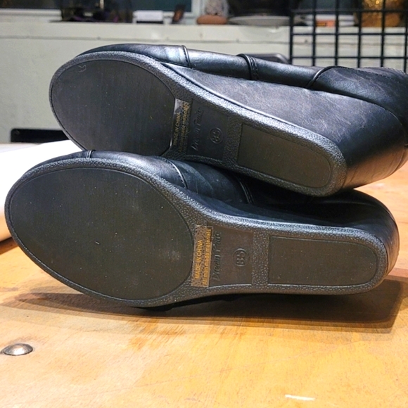 New black DREAM PAIRS Women's Fashion Casual Outdoor Low Wedge Heel Booties - Picture 6 of 9